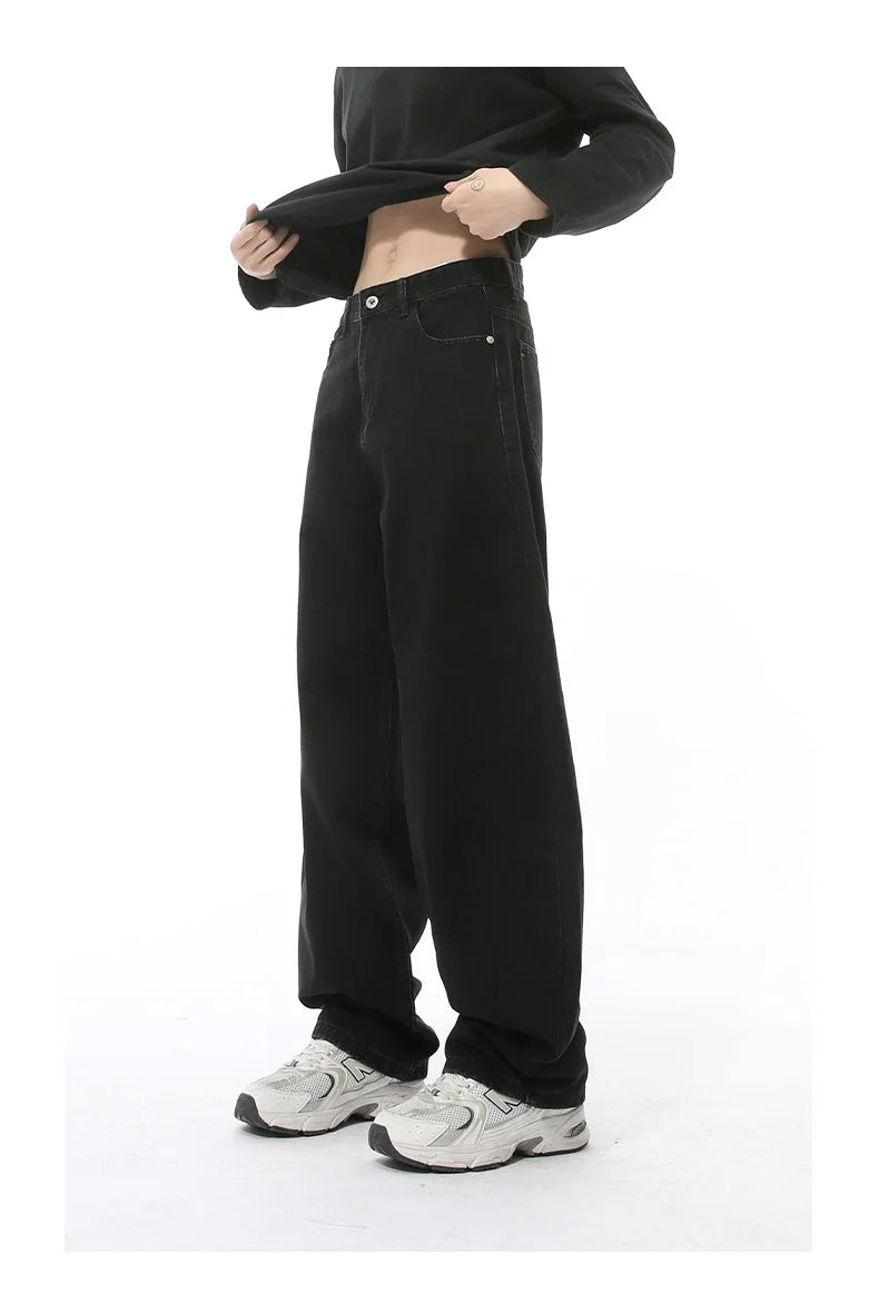 Casual Jeans Washed Simple Wide