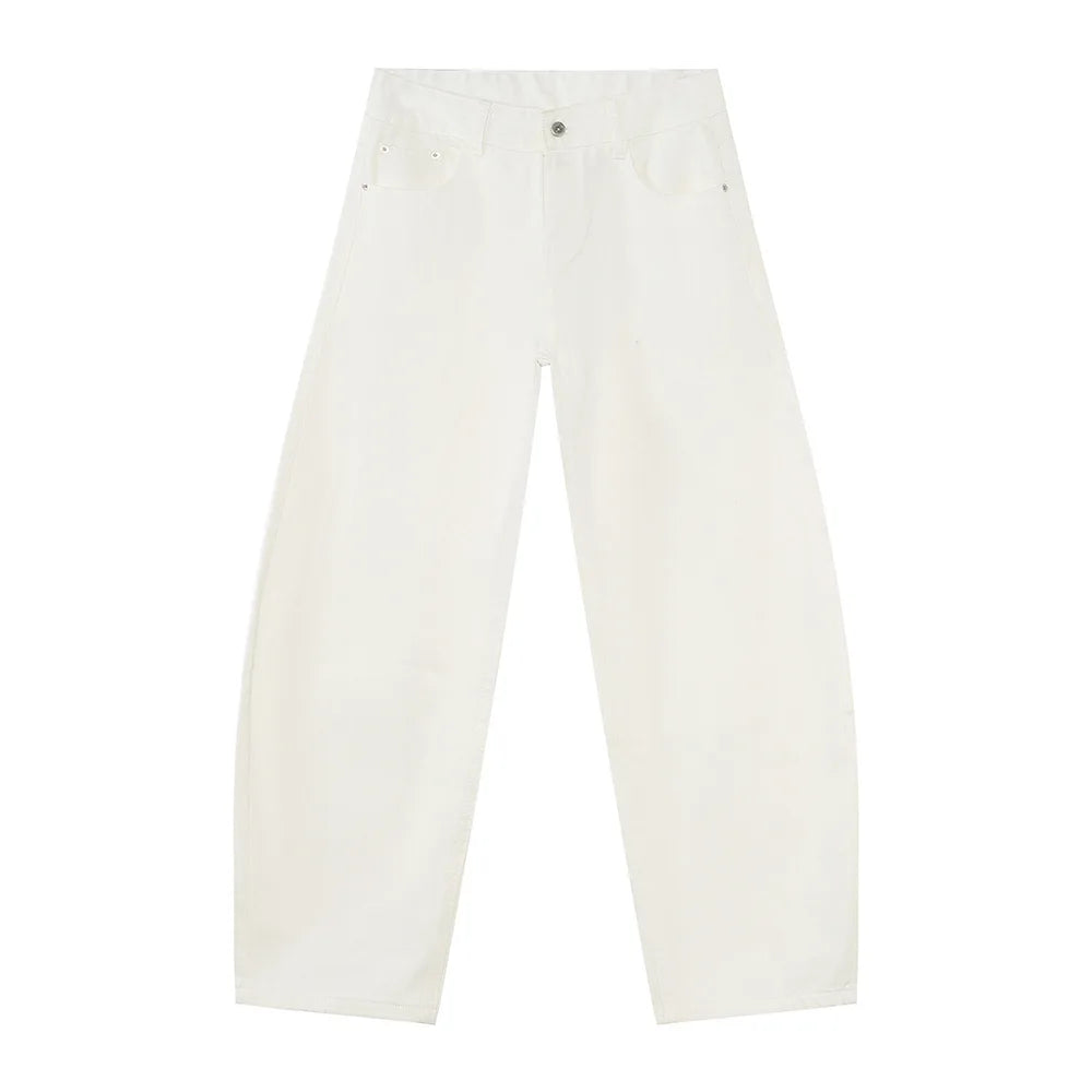 Casual Jeans Washed Simple Wide