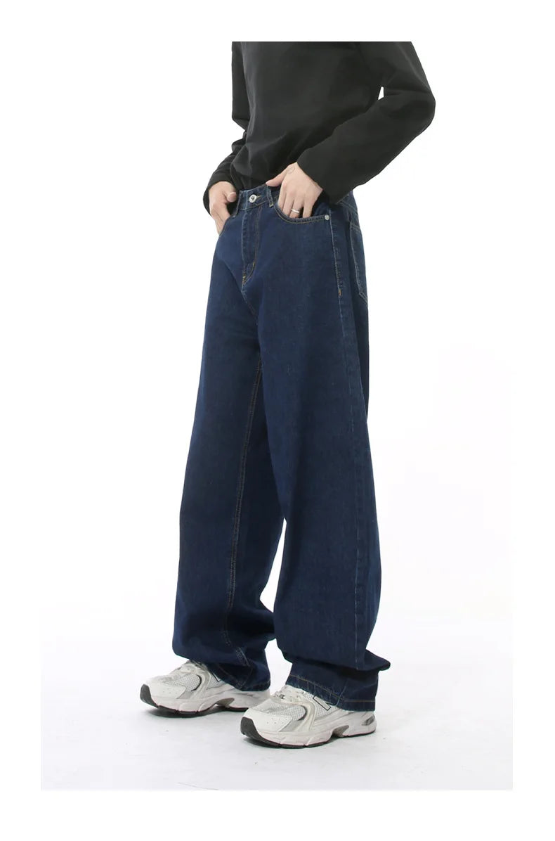 Casual Jeans Washed Simple Wide