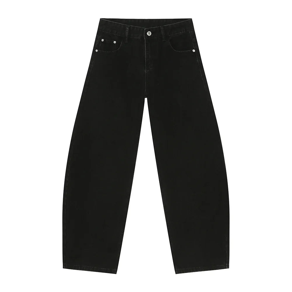 Casual Jeans Washed Simple Wide