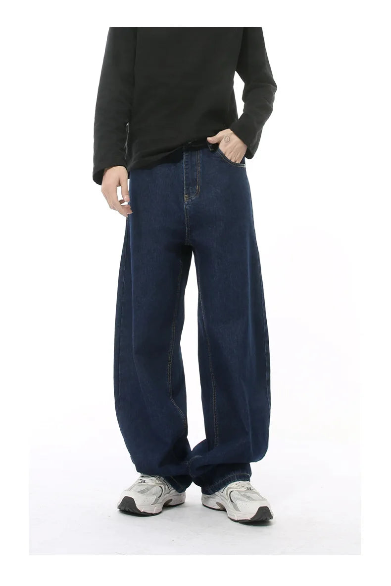 Casual Jeans Washed Simple Wide