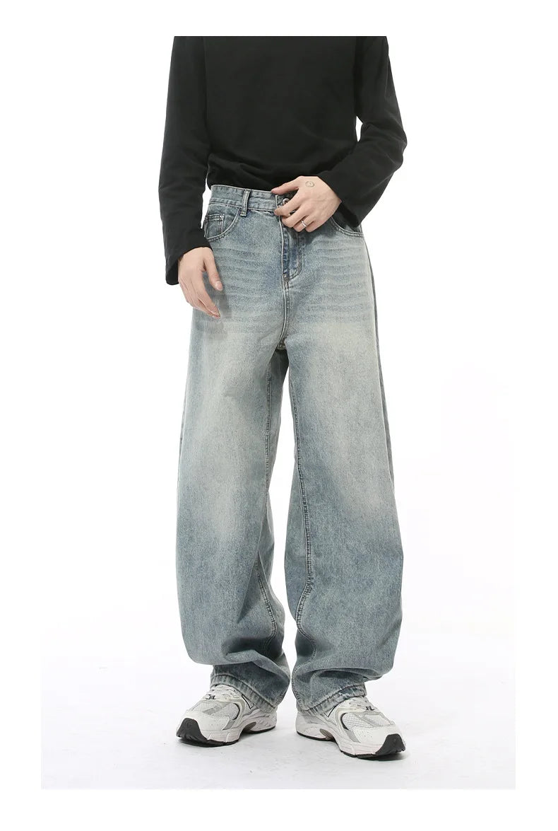 Casual Jeans Washed Simple Wide