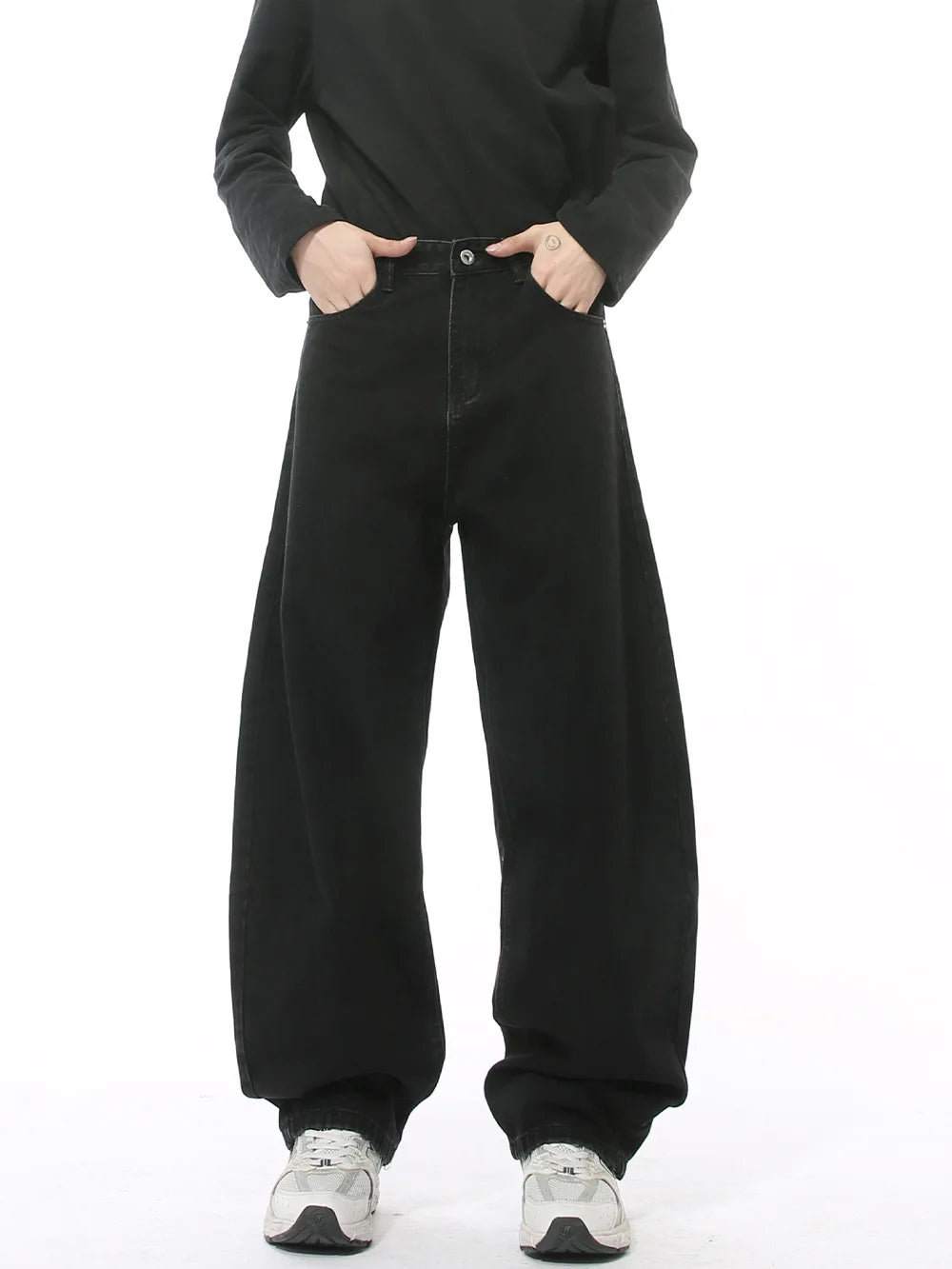 Casual Jeans Washed Simple Wide