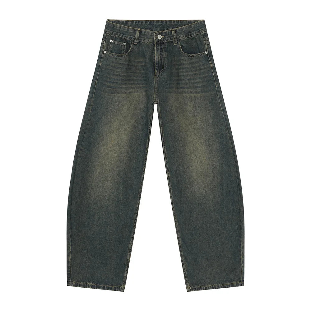 Casual Jeans Washed Simple Wide