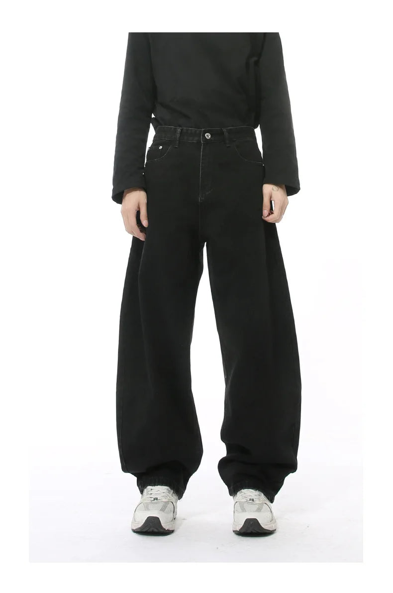 Casual Jeans Washed Simple Wide