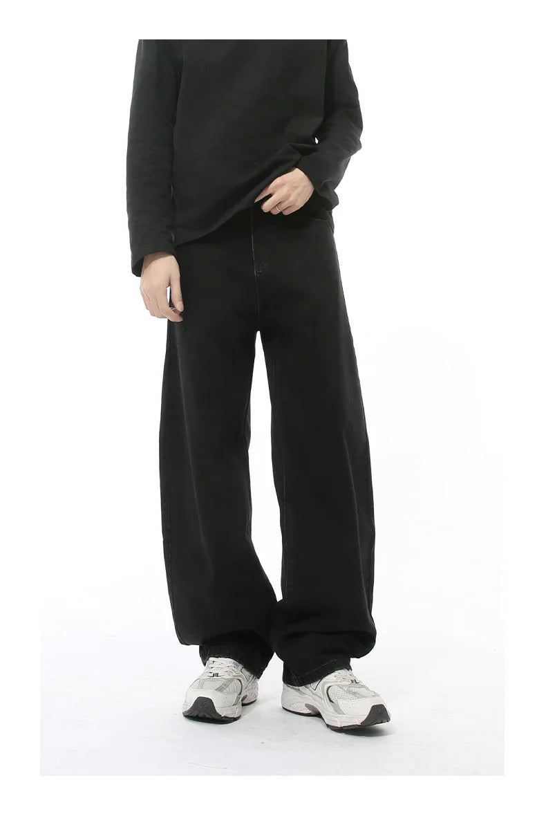 Casual Jeans Washed Simple Wide