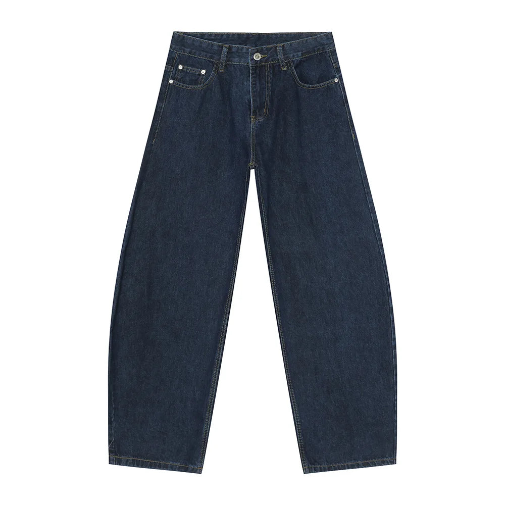 Casual Jeans Washed Simple Wide