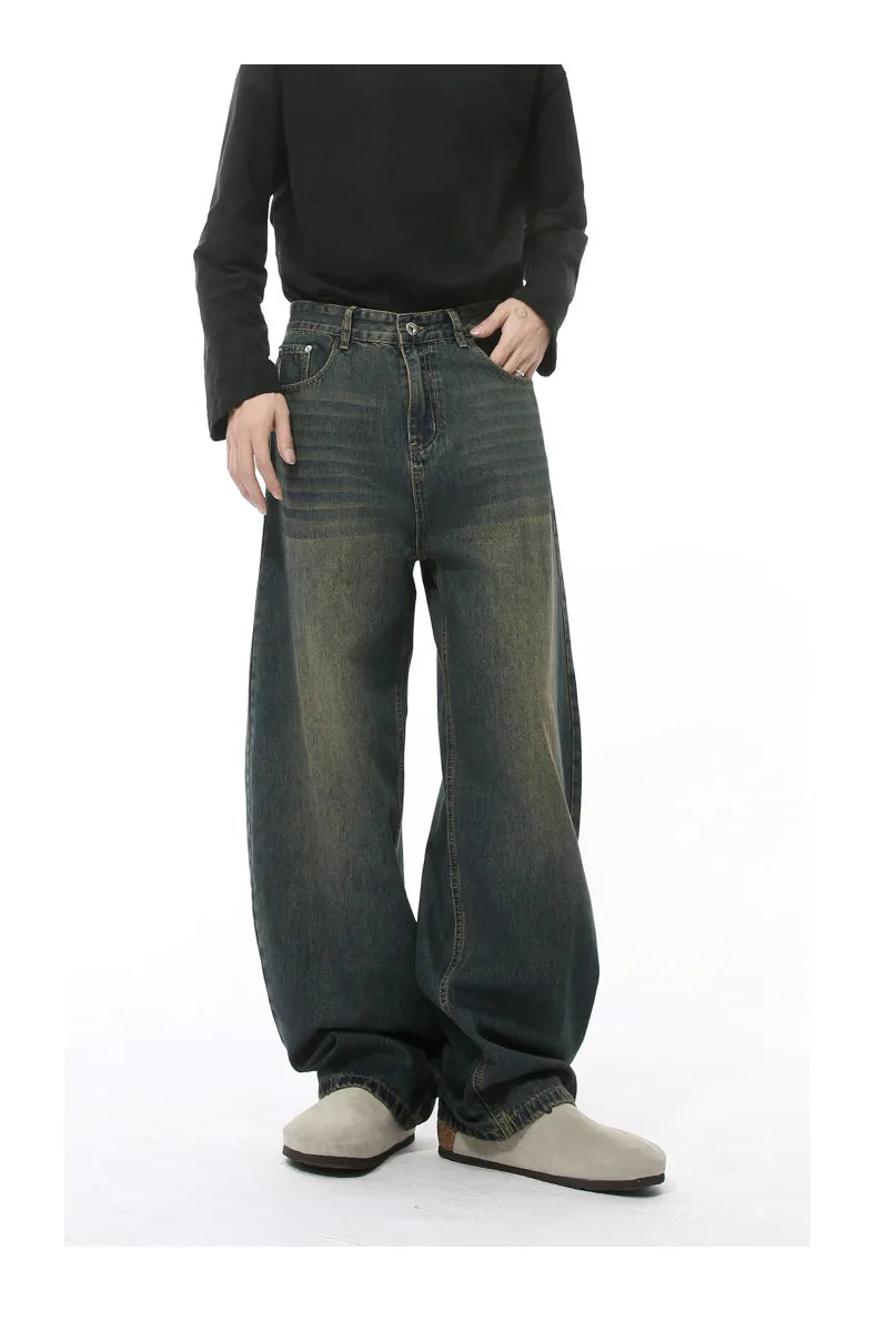 Casual Jeans Washed Simple Wide