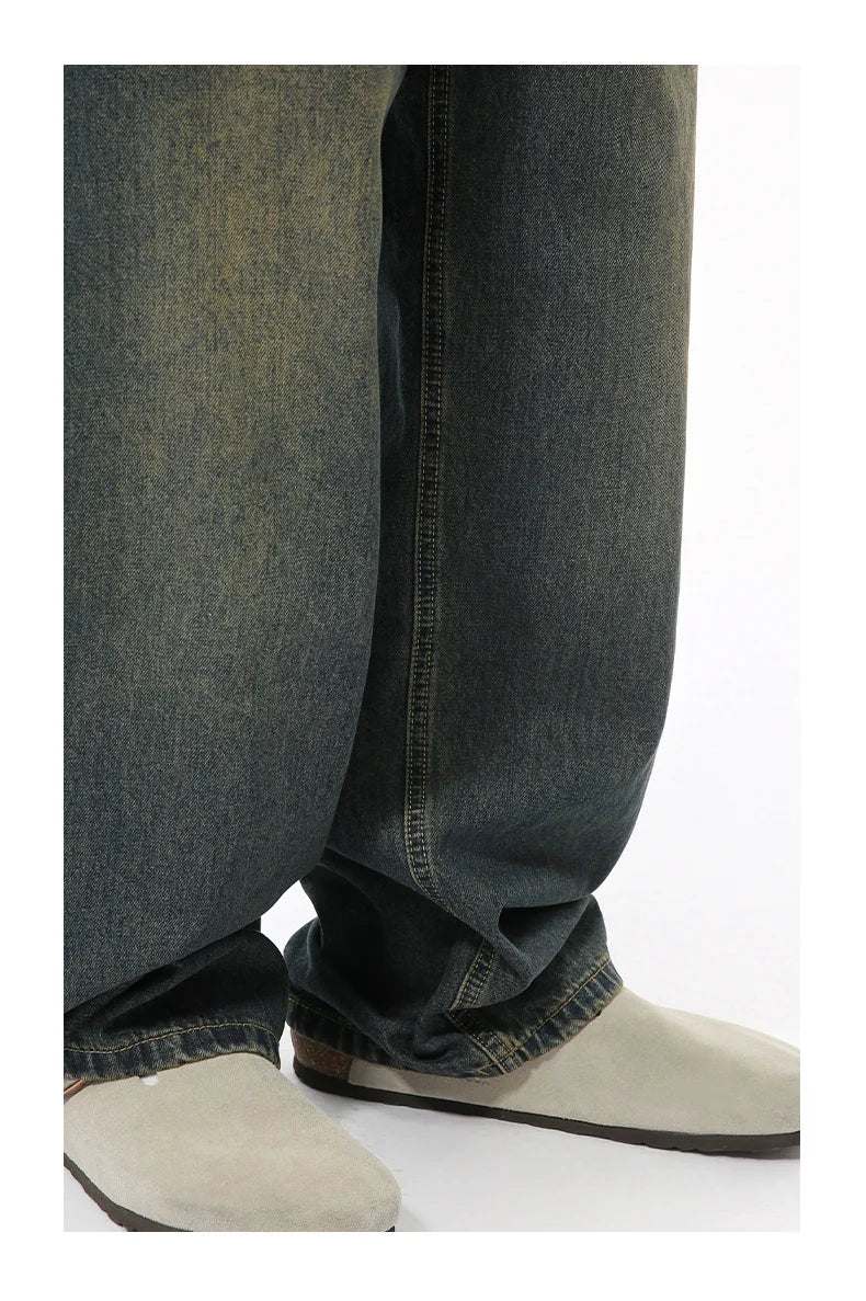 Casual Jeans Washed Simple Wide