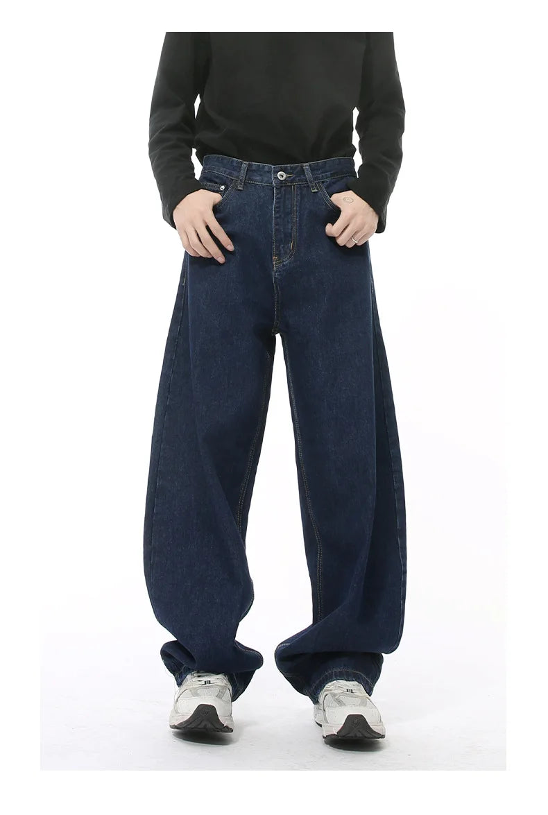 Casual Jeans Washed Simple Wide