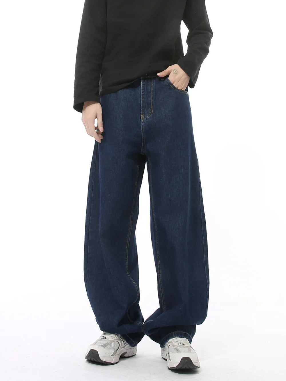 Casual Jeans Washed Simple Wide